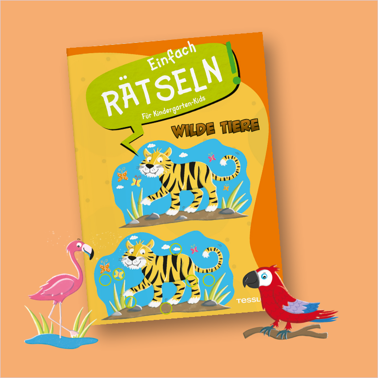 Wilde Tiere - Einfach Rätseln