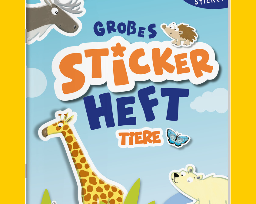 Großes Stickerheft – Tiere