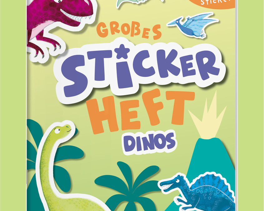 Großes Stickerheft – Dinosaurier