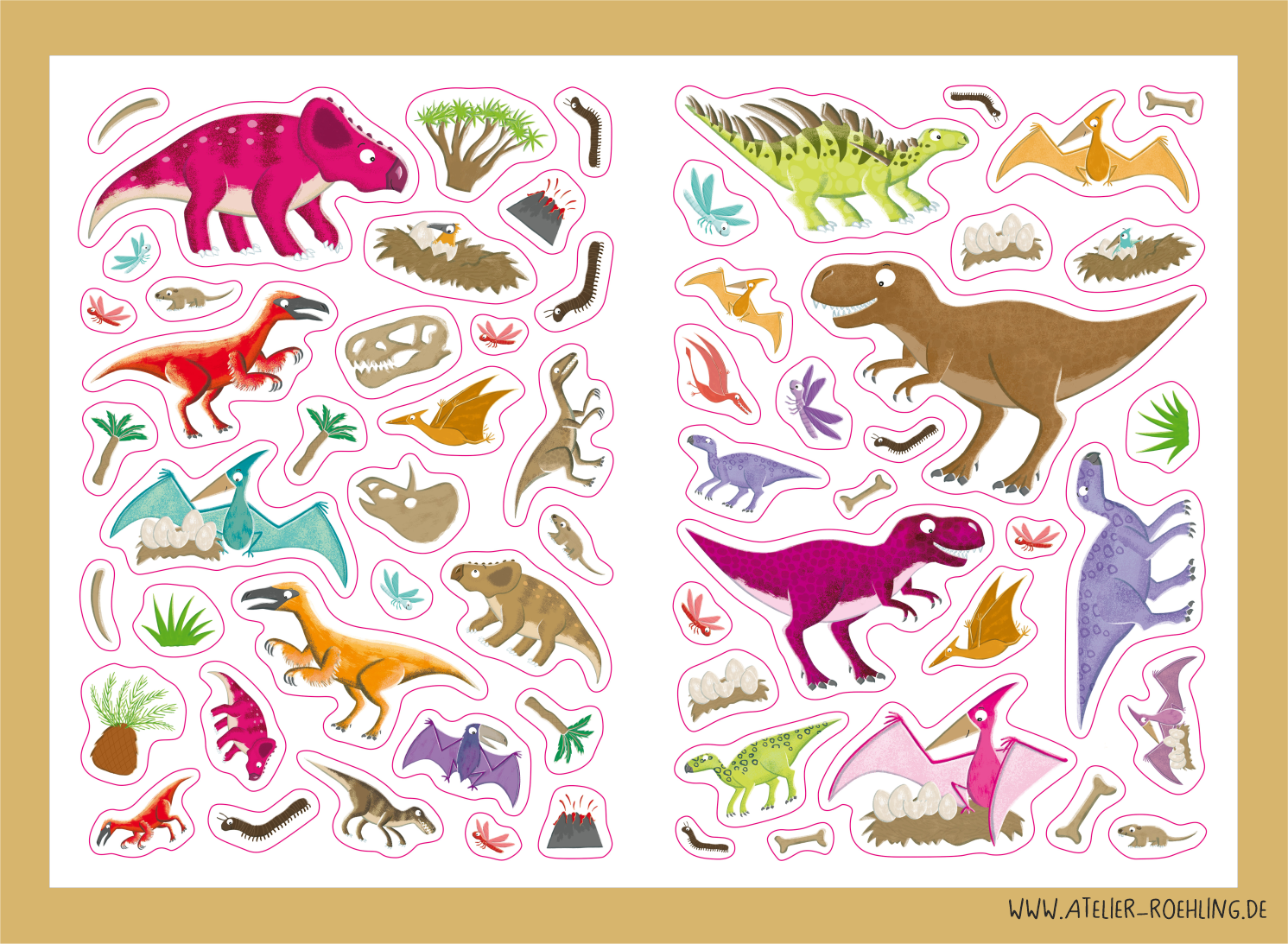 grosses-stickerheft-dinos