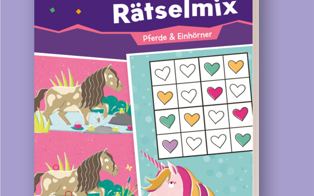 Mein großer Rätselmix Pferde und Einhörner