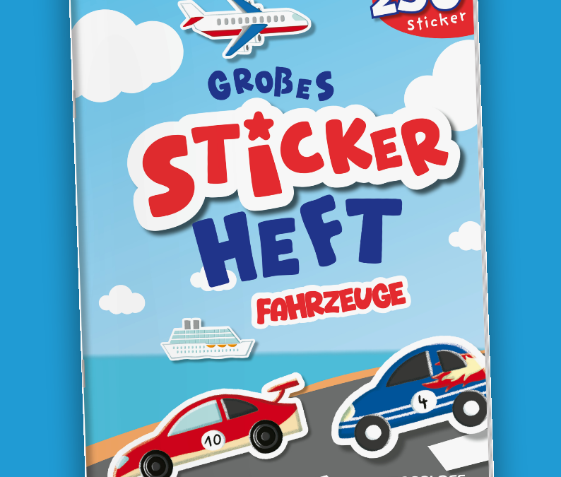 Großes Stickerheft Fahrzeuge