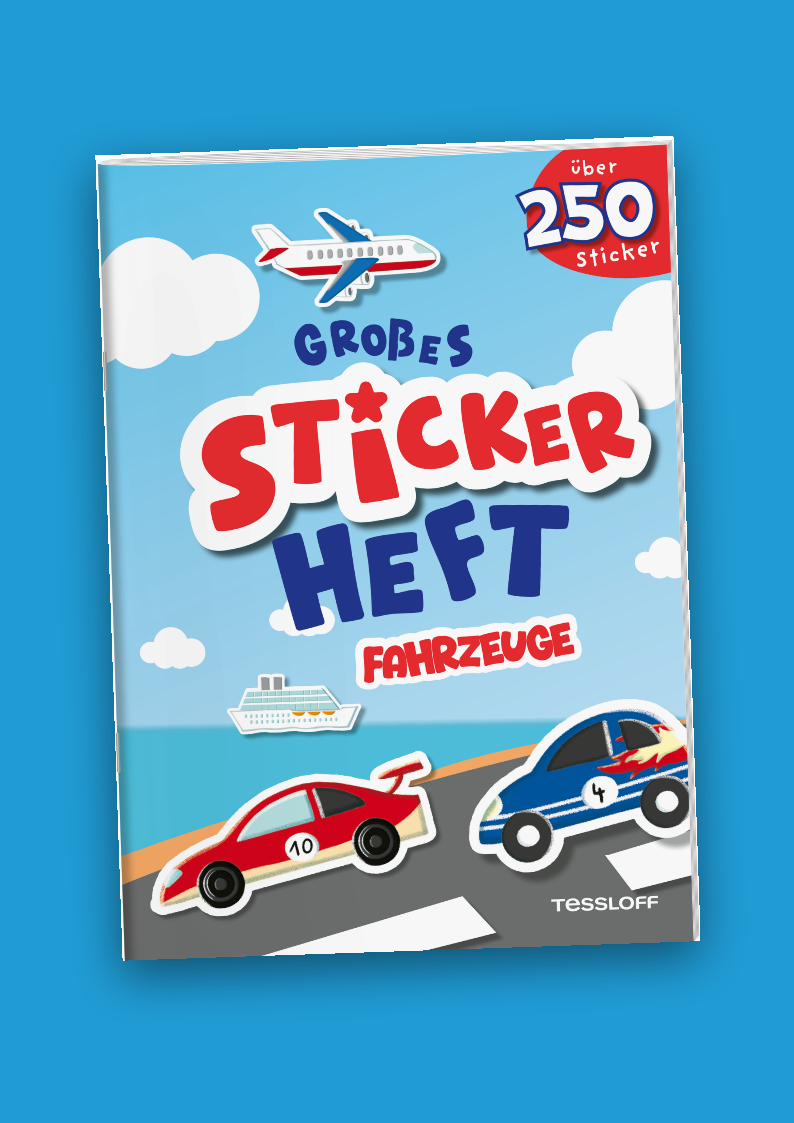 Großes Stickerheft Fahrzeuge
